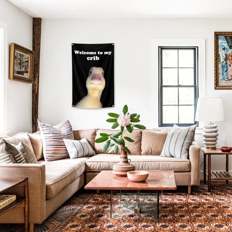 Funny Wall Tapestry | Classic Welcome To My Crib