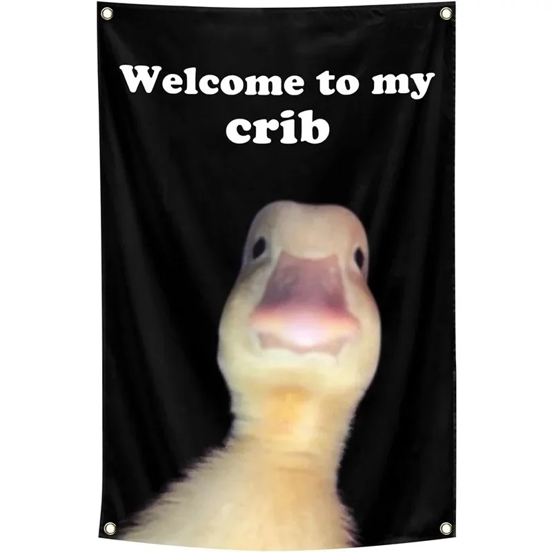 Funny Wall Tapestry | Classic Welcome To My Crib