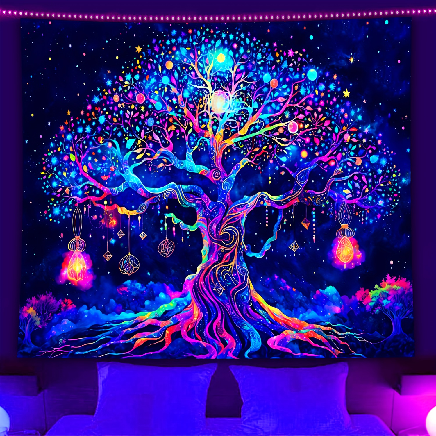 Psychedelic Wall Tapestry | Magic Tree