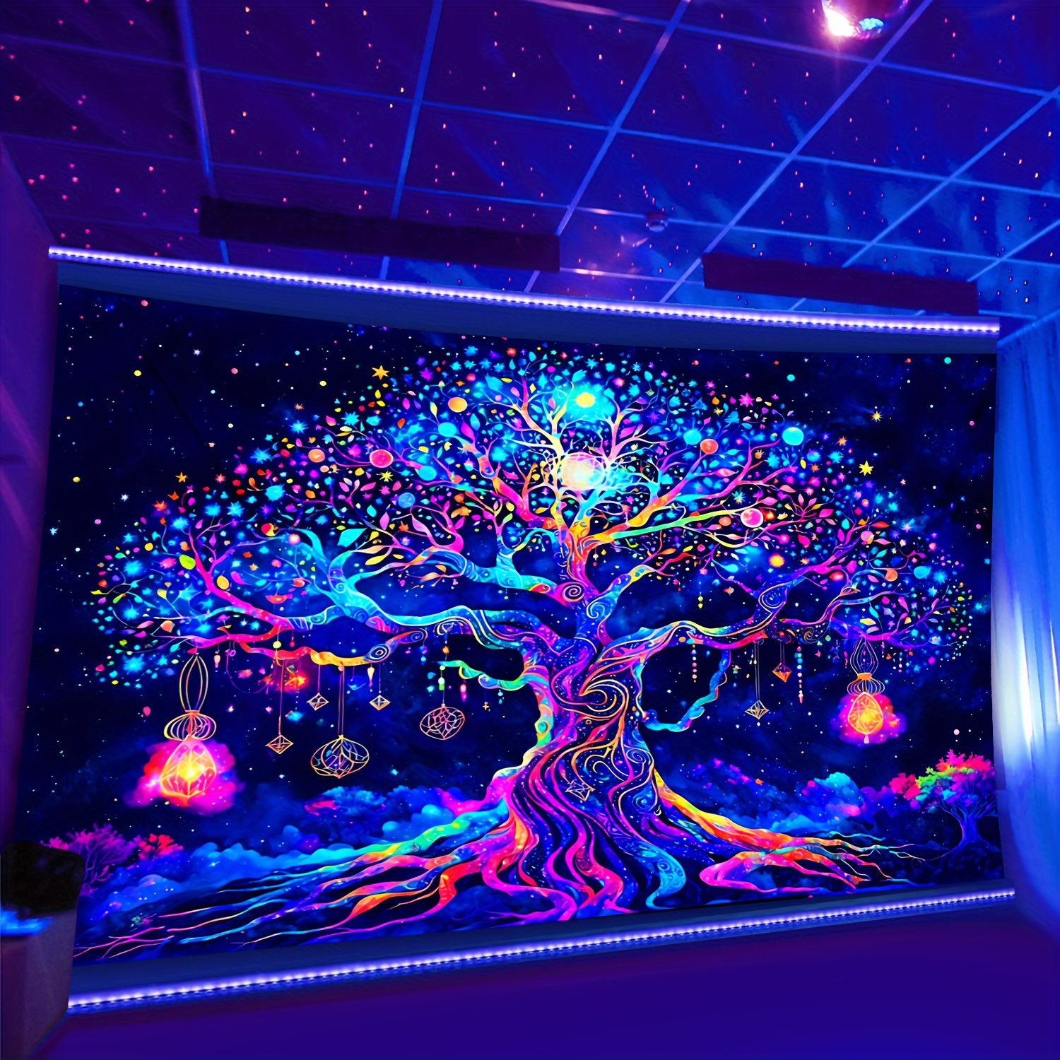 Psychedelic Wall Tapestry | Magic Tree
