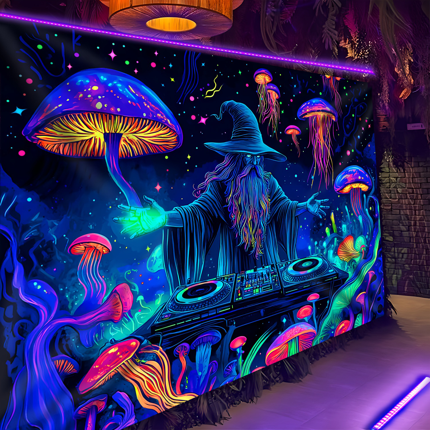 Psychedelic Wall Tapestry | DJ Merlin the Magician