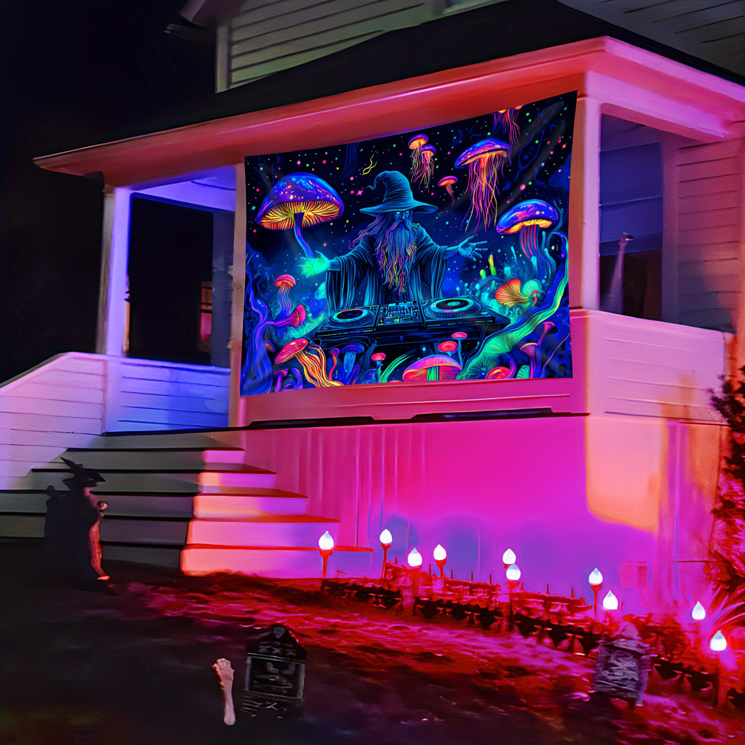 Psychedelic Wall Tapestry | DJ Merlin the Magician