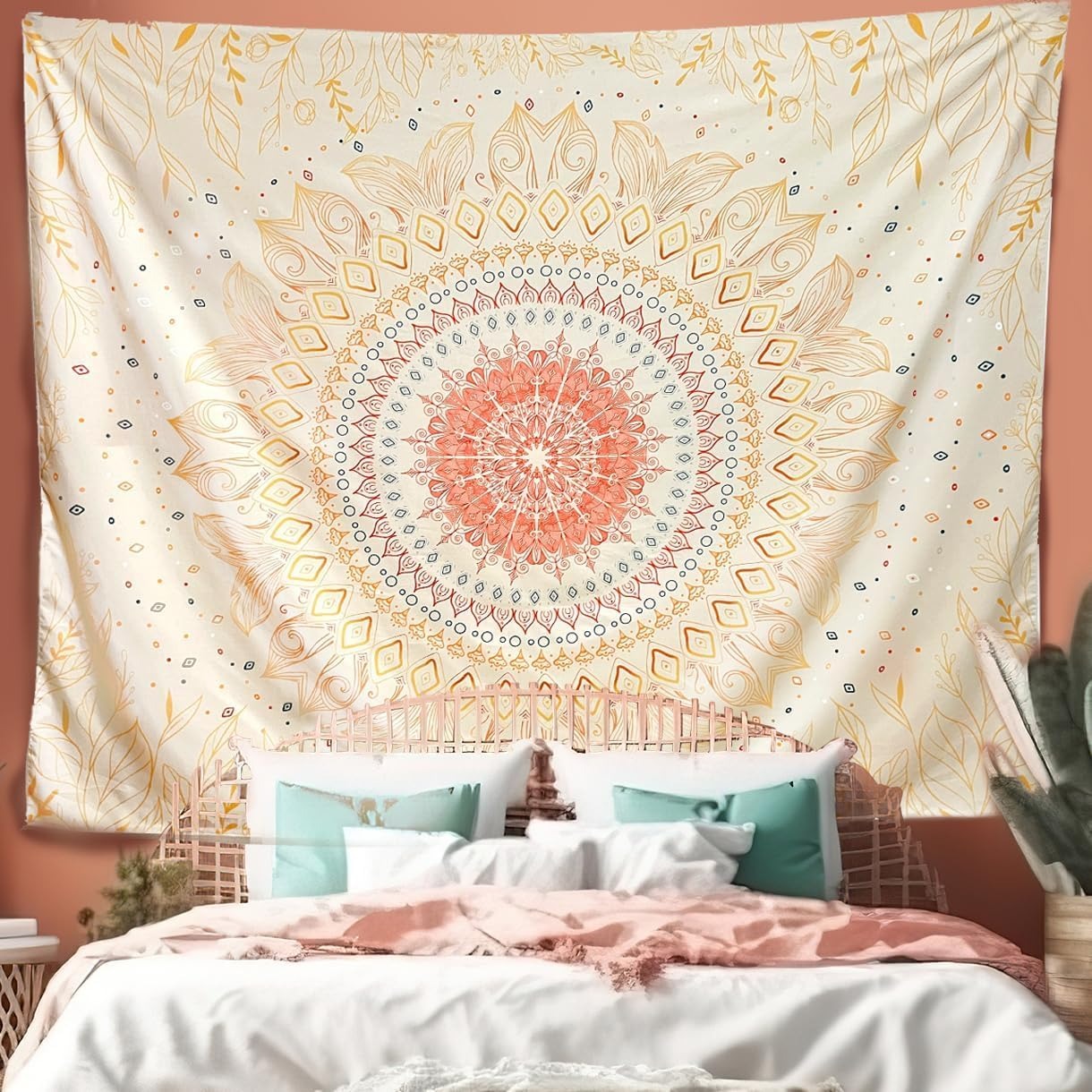 Mandala Wall Tapestry | Multitude Damask Nigella