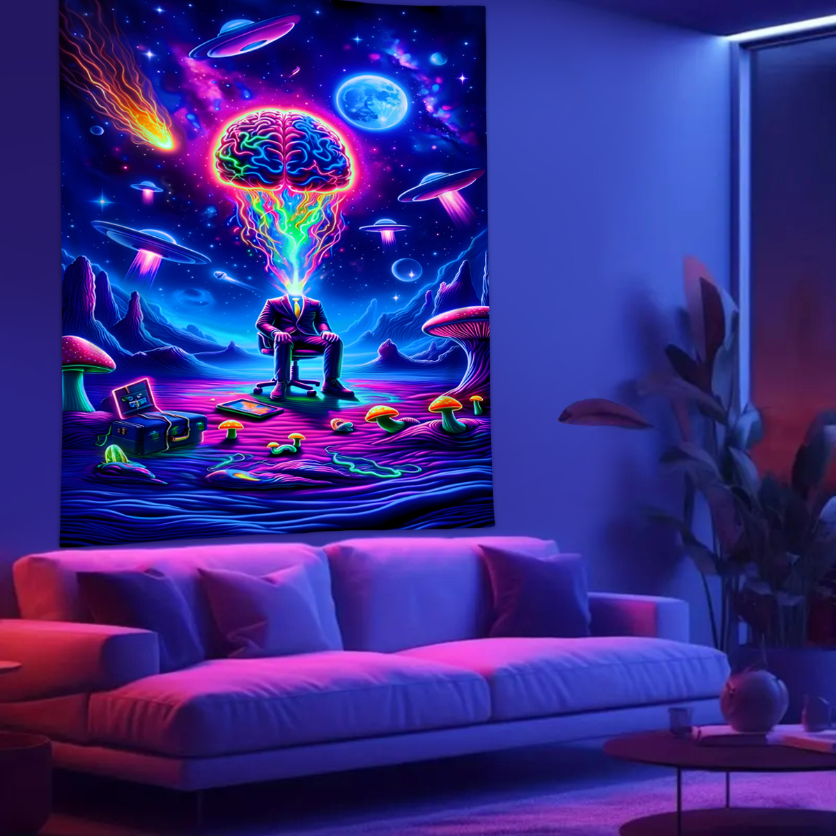 Psychedelic Wall Tapestry | Brain Melting