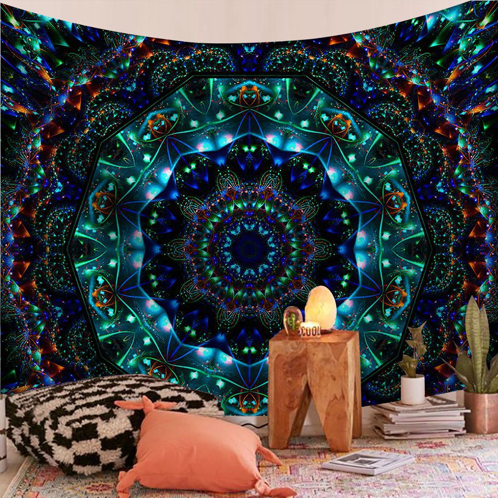 Mandala Wall Tapestry | Radiant Emerald