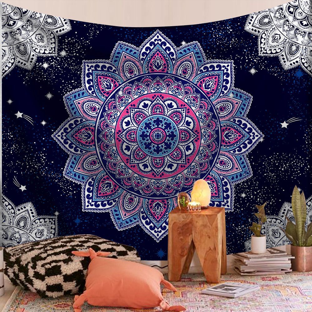 Mandala Wall Tapestry | Night Lotus