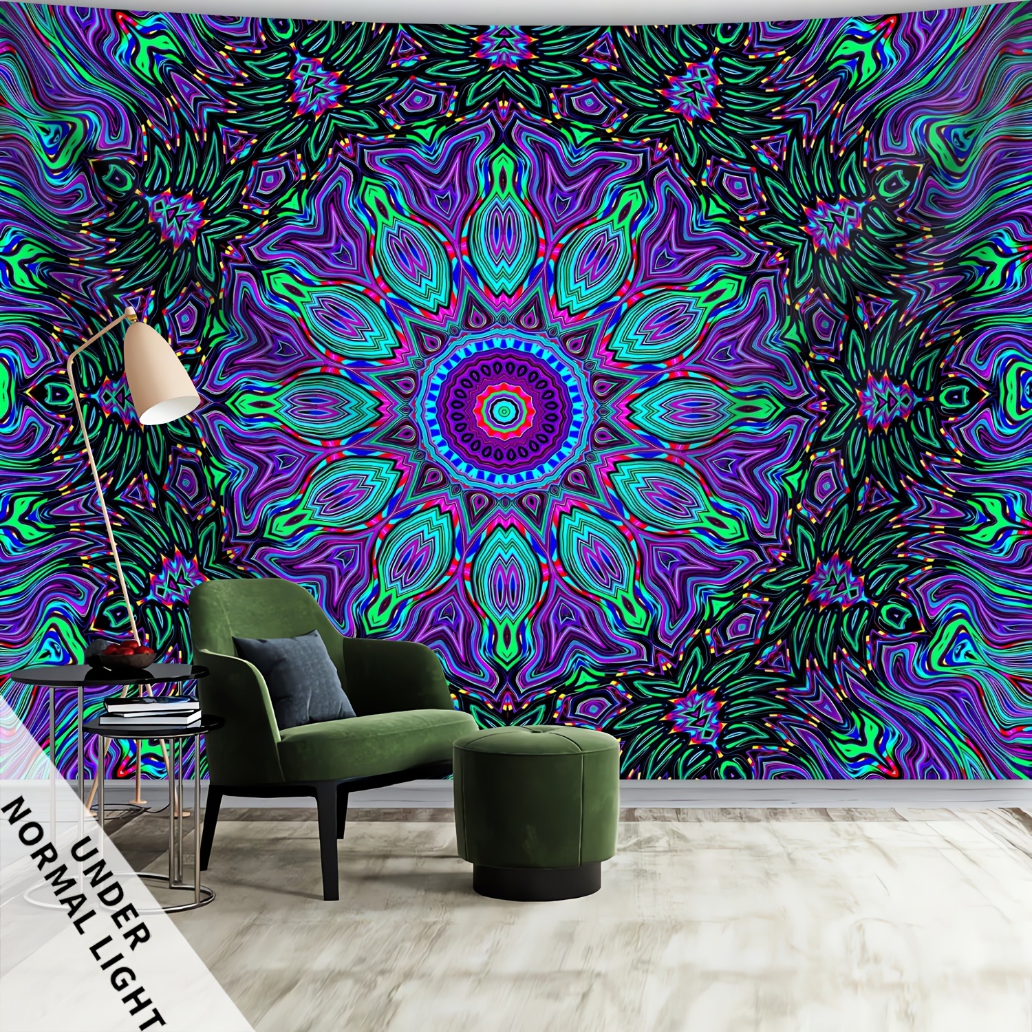 Psychedelic Wall Tapestry | Tropical Mandala