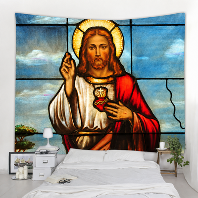 Religious Wall Tapestry | Sacred Heart of Jesus