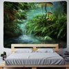 Tapisserie-suspendre-en-bois-d-cor-de-for-t-tissu-de-fond-de-pont-et-de