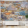 Wall Tapestry Imitation | Colored large stone wall