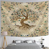 Wall Tapestry Bohemia | Cosmic Brown Tree