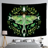 Wall Tapestry Bohemia | Green Butterfly Hatching