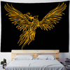 Fantasy Wall Tapestry | Phoenix on Black Background