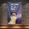 Funny Wall Tapestry | Welcome To My Crib