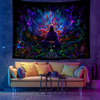 Psychedelic Wall Tapestry | Mysterious Asian Mage