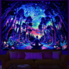 Psychedelic Wall Tapestry | Forest Meditation