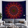 Psychedelic Wall Tapestry | Mandala Deep Purple and Red