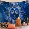 Mandala Wall Tapestry | Azure Blue Astral Sun