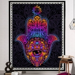 Wall Tapestry Spirituality | Purple Mandala Fatma Hand