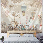Wall Tapestry Kids | Animals Travel