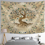 Wall Tapestry Bohemia | Cosmic Brown Tree