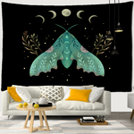 Wall Tapestry Bohemia | Hatching Nocturnal Butterfly