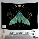 Wall Tapestry Bohemia | Hatching Nocturnal Butterfly