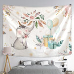 Wall Tapestry Kids | Birthday Elephant
