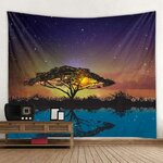 Wall Tapestry Nature | Reflection of the Baobab