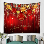 Festivity Wall Tapestry | Red Ball Merry Christmas