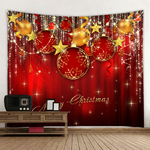 Festivity Wall Tapestry | Red Ball Merry Christmas