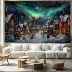 Festivity Wall Tapestry | Magical Christmas Village