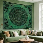 Mandala Wall Tapestry | Celtic Green