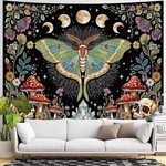 Bohemian Wall Tapestry | Butterfly Night Cycle