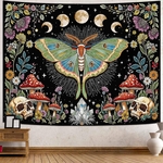 Bohemian Wall Tapestry | Butterfly Night Cycle