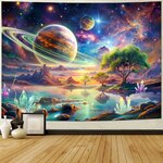 Galaxy Wall Tapestry | Cosmic Harmony Energy