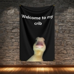 Funny Wall Tapestry | Welcome To My Crib
