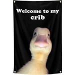 Funny Wall Tapestry | Classic Welcome To My Crib
