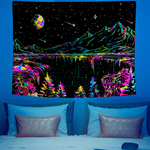 Psychedelic Wall Tapestry | Niagara Night Super UV