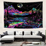 Psychedelic Wall Tapestry | Alaska Night Super UV