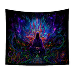 Psychedelic Wall Tapestry | Mysterious Asian Mage