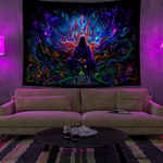 Psychedelic Wall Tapestry | Mysterious Asian Mage