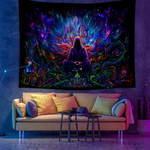 Psychedelic Wall Tapestry | Mysterious Asian Mage