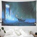Tapisserie-psych-d-lique-de-conte-de-f-es-d-coration-murale-de-chambre-paysage-nocturne