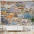 Wall Tapestry Imitation | Colored large stone wall