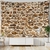 Wall Tapestry Imitation | Brown stone wall
