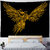 Fantasy Wall Tapestry | Phoenix on Black Background