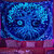 Psychedelic Wall Tapestry | Azure Celestial Tree of Life