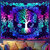 Psychedelic Wall Tapestry | Celestial Tree of Life Mandala