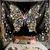 Bohemian Wall Tapestry | Flowering Night Butterfly